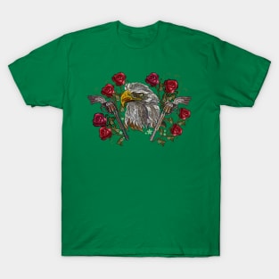 eagle head embroider T-Shirt